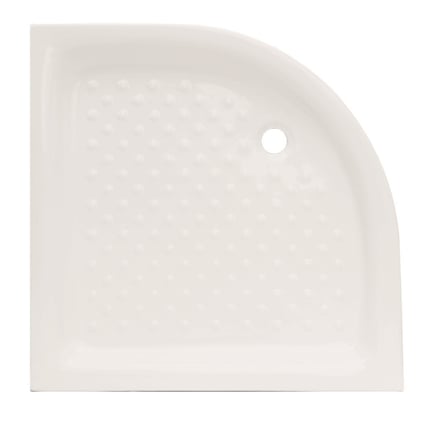 Ντουζιέρα γωνιακή Round Λευκή Πορσελάνη